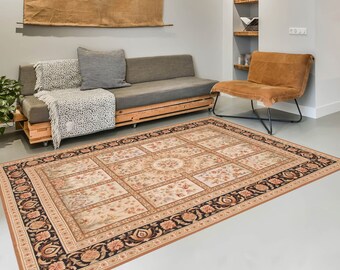 9x12 Area Rug, 9x12 Beige & Green Kilim Rug, Oversized Kilim Rug, Large Braided Area Rug, 9x12 Rug, Handmade Wool Jute Kilim, Kilim Rug 9x12