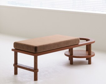 Mid Century Modern Bench, Bench, Bench For The Hallway Birch Plywood Handmade Bench Mid Ceuntry Modern, Decorative Entrway Corridor Benches
