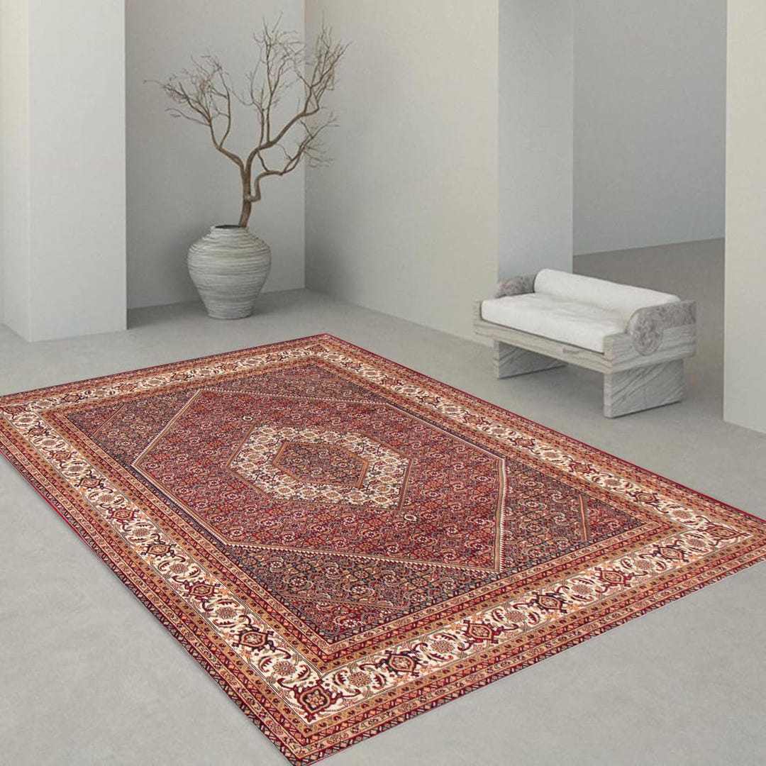 ヴィンテージ ラグ トルコ 赤系 特大 8x10 オリエンタル レッド ヴィンテージ ラグ、8x10 特大