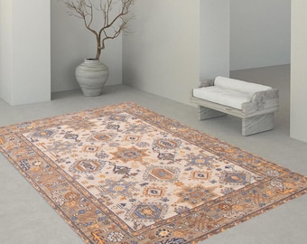 8x10 Area Rug, 8x10 Silk Vintage, 8x10 Silk Wool Vintage Rug, Oversize Vintage Rug, Large Area Rug, 8x10 Rug, Handmade Rug, Vintage Rug 8x10