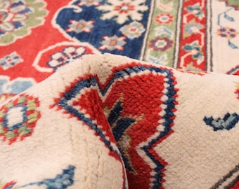 8x10 Area Rug 8x10 Vintage Rug 8x10 Red and Blue Vintage Rug 8x10 Oversize Vintage Rug Large Area Rug 8x10 Rug Wool Handmade Oushak 8x10