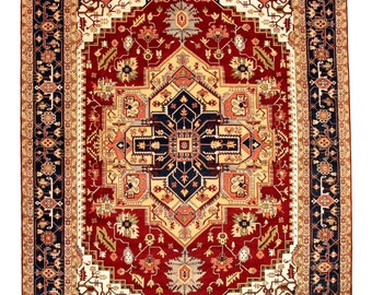 12x18 Area Rug, 12x18 Red & Blue Vintage Rug, Oversize Vintage Rug, Large Area Rug, 12x18 Rugs, Aesthetic Handmade Rug, Oversize Rug 12x18