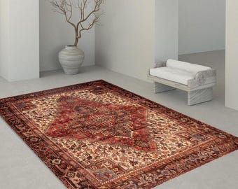 8x10 Excellent Vintage Rug, 8x10 Oversize Vintage Rug, Large Area Rug, 8x10, Wool Handmade Aesthetic, 8x10 Rugs, Vintage Rug 8x10, Antique