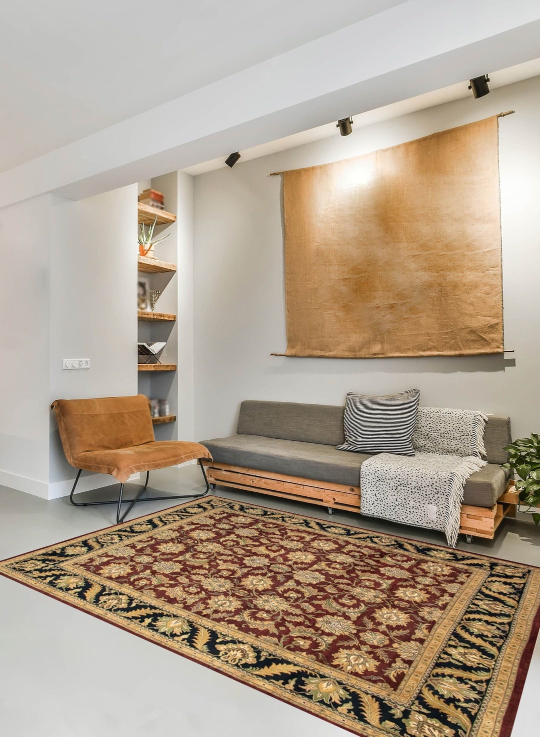 12x15 Area Rug 12x15 Oversize Rug 12x15 OVERSIZE BURGUNDY VINTAGE Rug