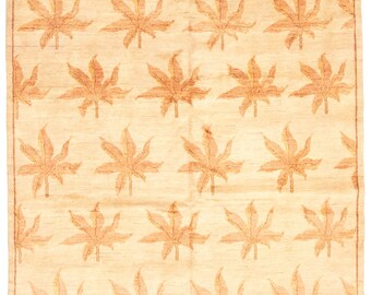6x6 Area Rug, 6x6 Oushak Rug, 6x6 Square Modern Oushak Rug, Handmade Wool Rug, 6x6 Rug, Mid Century Modern Rug, Oushak Rug 6x6, Antique 60s