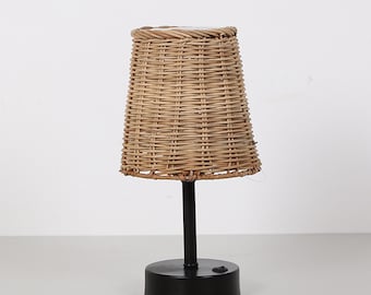 SOLAR DESKTOP LAMP, Table Lamp, Mid Centurt Tabla Lamp, Hand-Crafted Table Lamp, Vintage Inspıred Tabla Lamp, Cordless Table Lamp, Farmhouse