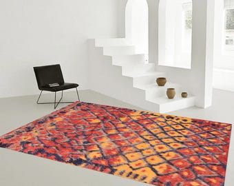 8x10 Area Rug, 8x10 Moroccan Rug, 8x10 Oversize Moroccan Rug, Large Area Rug, Handmade Wool Rug, 8x10 Rugs, Living Room Rug, Bedroom Rug