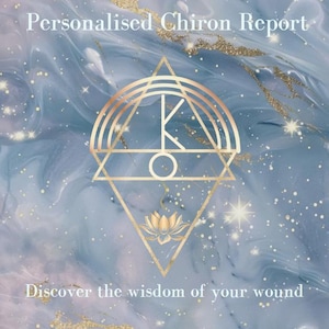 Analisi del rapporto di Chirone Tema natale Lettura astrologica personalizzata digitale Consegna rapida Analisi approfondita Giornale Riflessione Regalo