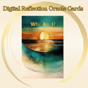 Who Am I Oracle Deck Self Discovery Card Journal Prompts Self Reflection Shadow Work Spiritual Guidance Tool Instant Download Printable