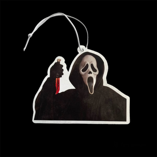 Car Air Freshener Ghostface Etsy