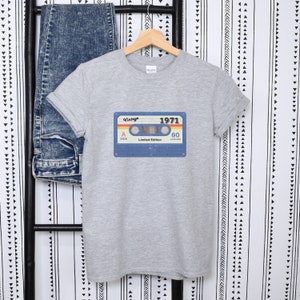 Personalized birth year shirt vintage 1970 shirt for birthday custom birthday t shirt fun gift for anniversary birth year tee gift for man