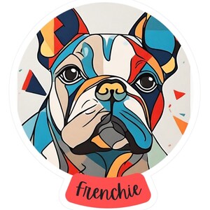 French Bulldog Sticker of Personalize Frenchie Custom Frenchie Decal Gift for Frenchie Lover Gift for Dog Lover Dog Mom Gift Diecut of Dog