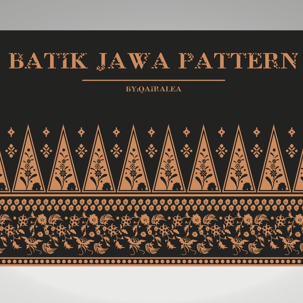 Batik jawa pattern digital design vector and adobe ilustrator ,editable printable