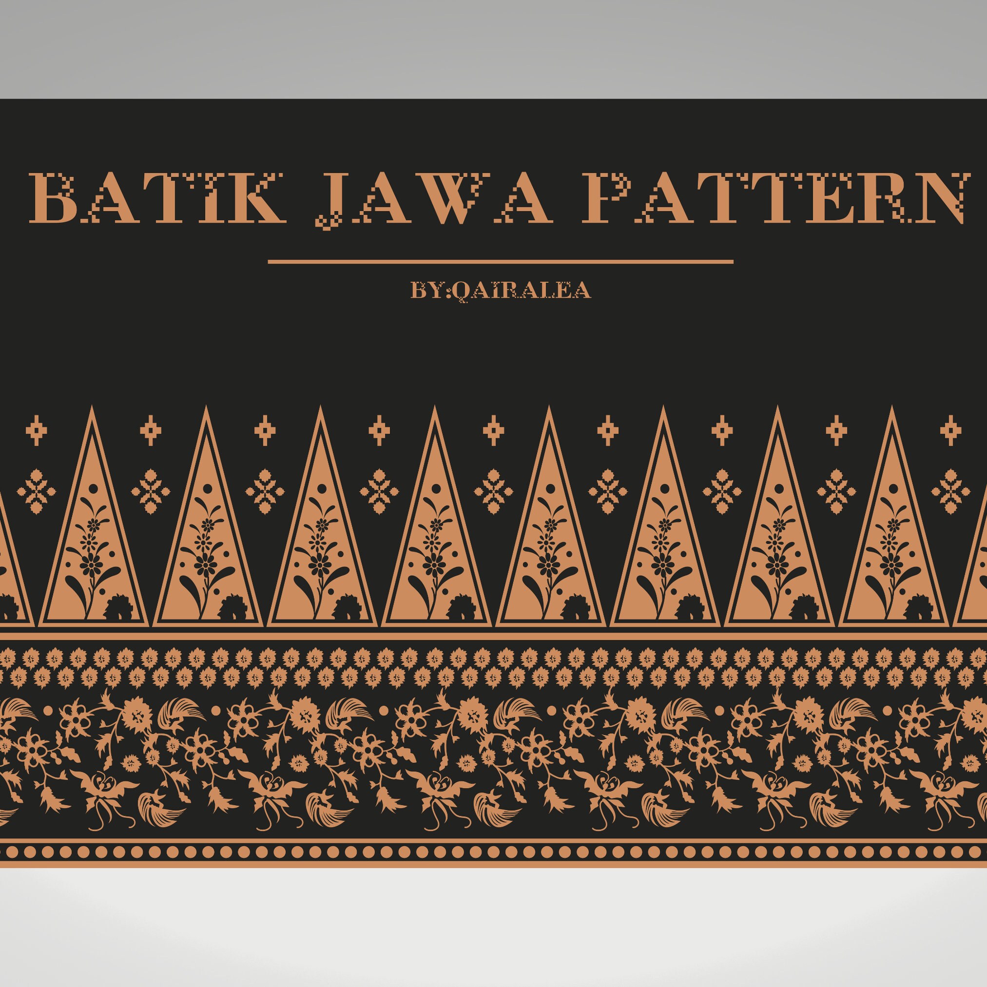 Batik Jawa Pattern Digital Design Vector and Adobe Ilustrator ,editable