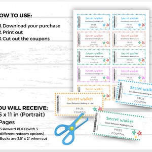 Classroom Management, Classroom Reward Coupons, Secret Walker Reward ...