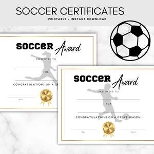 Remise des diplômes de football, football de fin de saison à imprimer, football garçons filles, fête d'équipe, remise des diplômes, téléchargement numérique PDF