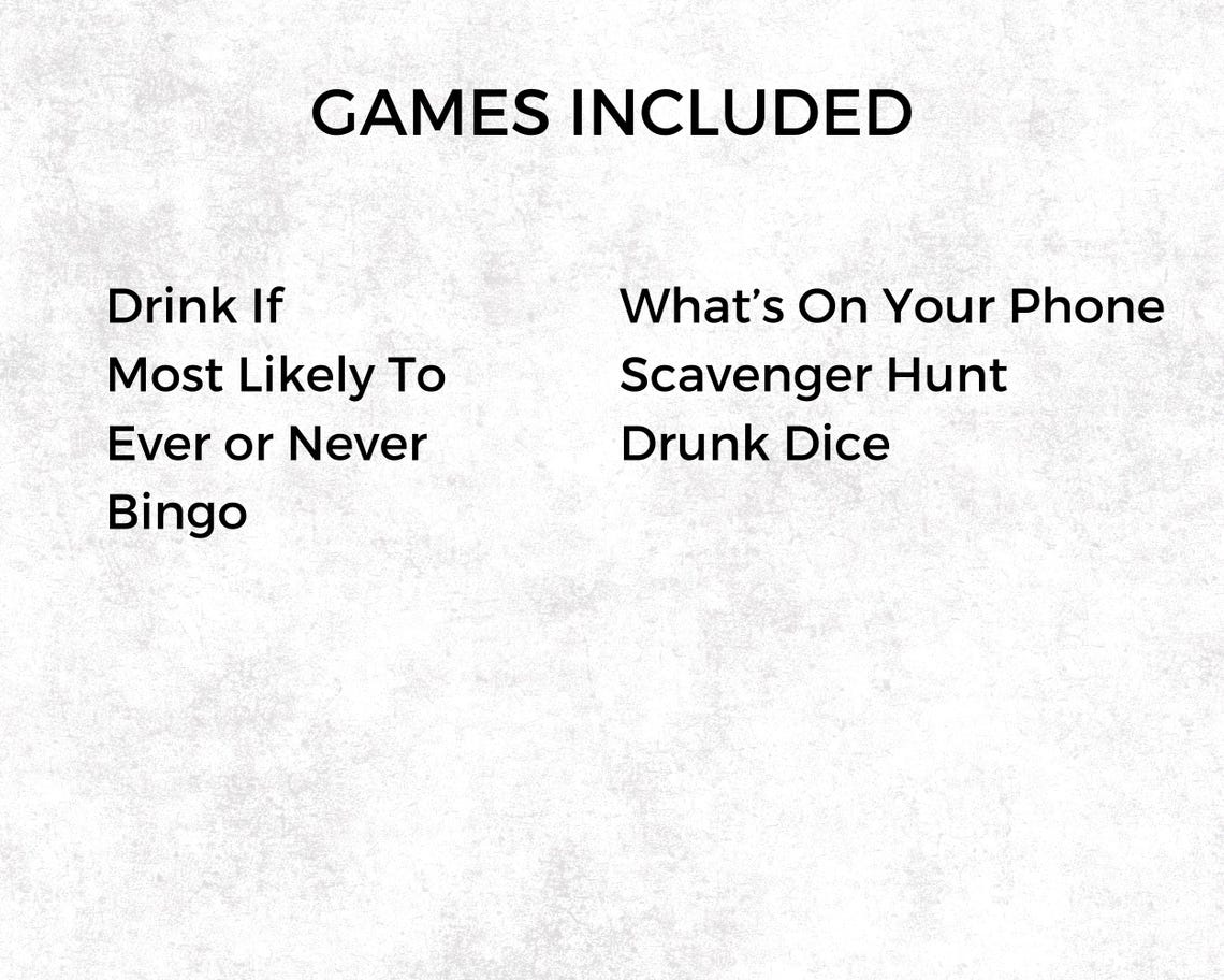 Bar Crawl Games Bundle, Printable Bar Hopping Games for Birthday — free download