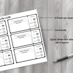 Exit Ticket Printable, Student Reflection, Quick Assessment, Student ...