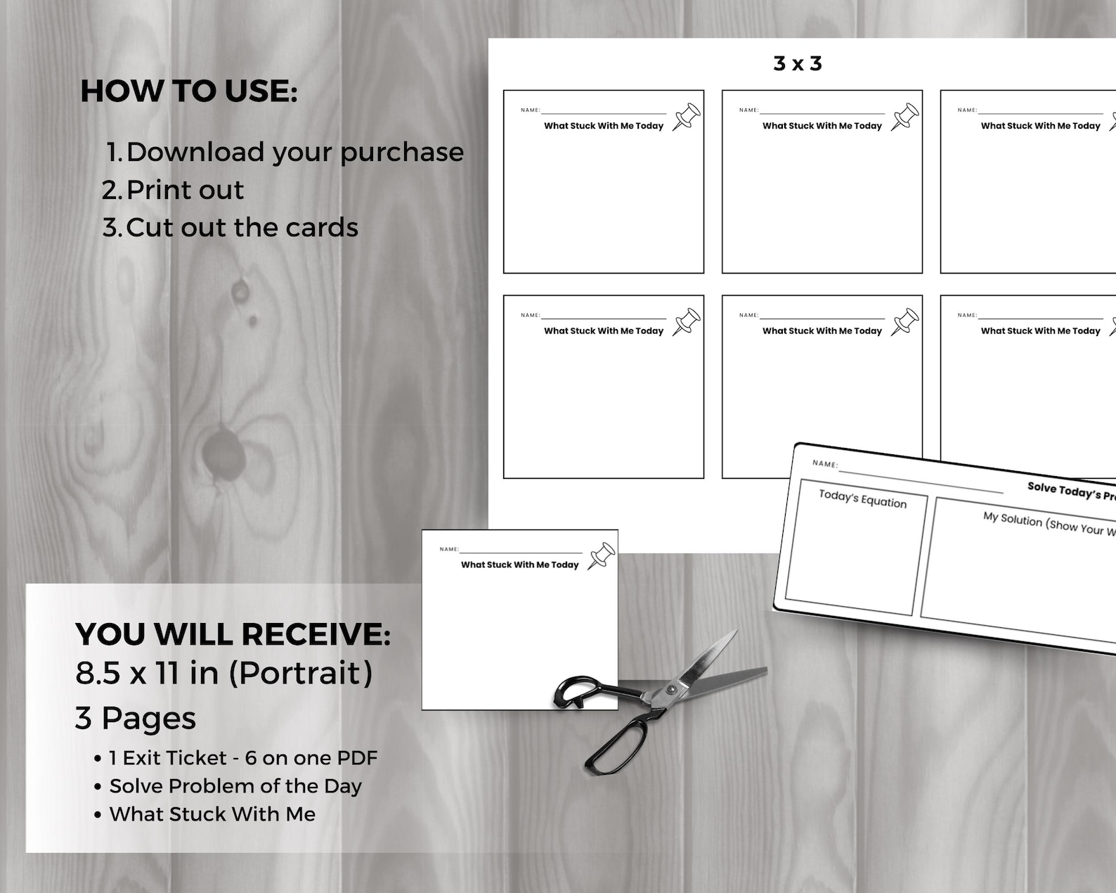 Exit Ticket Printable, Student Reflection, Quick Assessment, Student ...