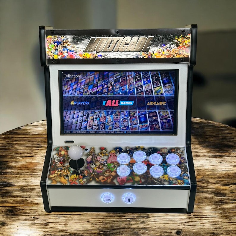 DIY Mini Arcade Cabinet Kit – Flat Pack Plywood Bartop Arcade - Raspberry Pi Compatible - 12.5” Display image 2