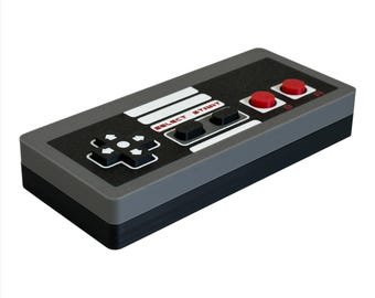 NES Controller Fidget Toy with Clicky Mechanical Switches – 3D Printed Retro Gamer Gift – Desk Fidget – Nostalgic 80s Gaming Controller