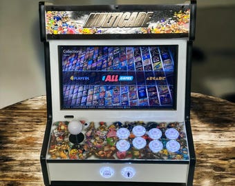 DIY Mini Arcade Cabinet Kit – Flat Pack Plywood Bartop Arcade -  Raspberry Pi Compatible - 12.5” Display