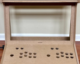 Tabletop Retro Arcade 24&quot; Display 2 player Console - Wood Only  Kit