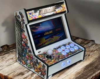 DIY Mini Arcade Cabinet Kit – Flat Pack Plywood Bartop Arcade -  Raspberry Pi Compatible - 12.5” Display