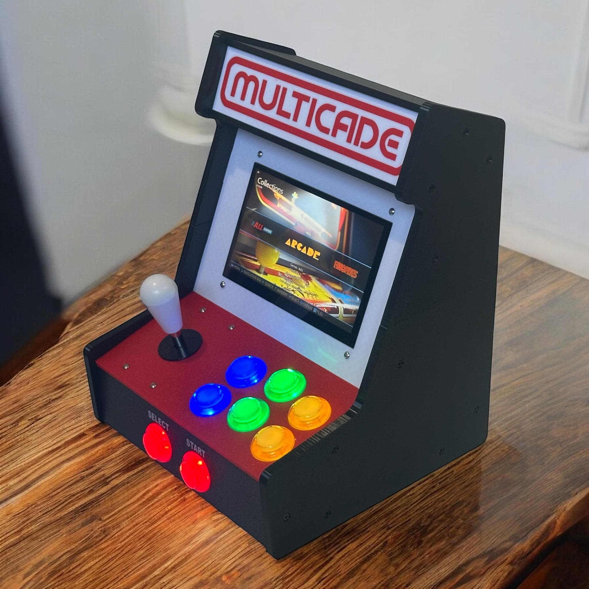 Mini Retro Bartop Arcade Cabinet Kit – Raspberry Pi Compatible – 7 ...