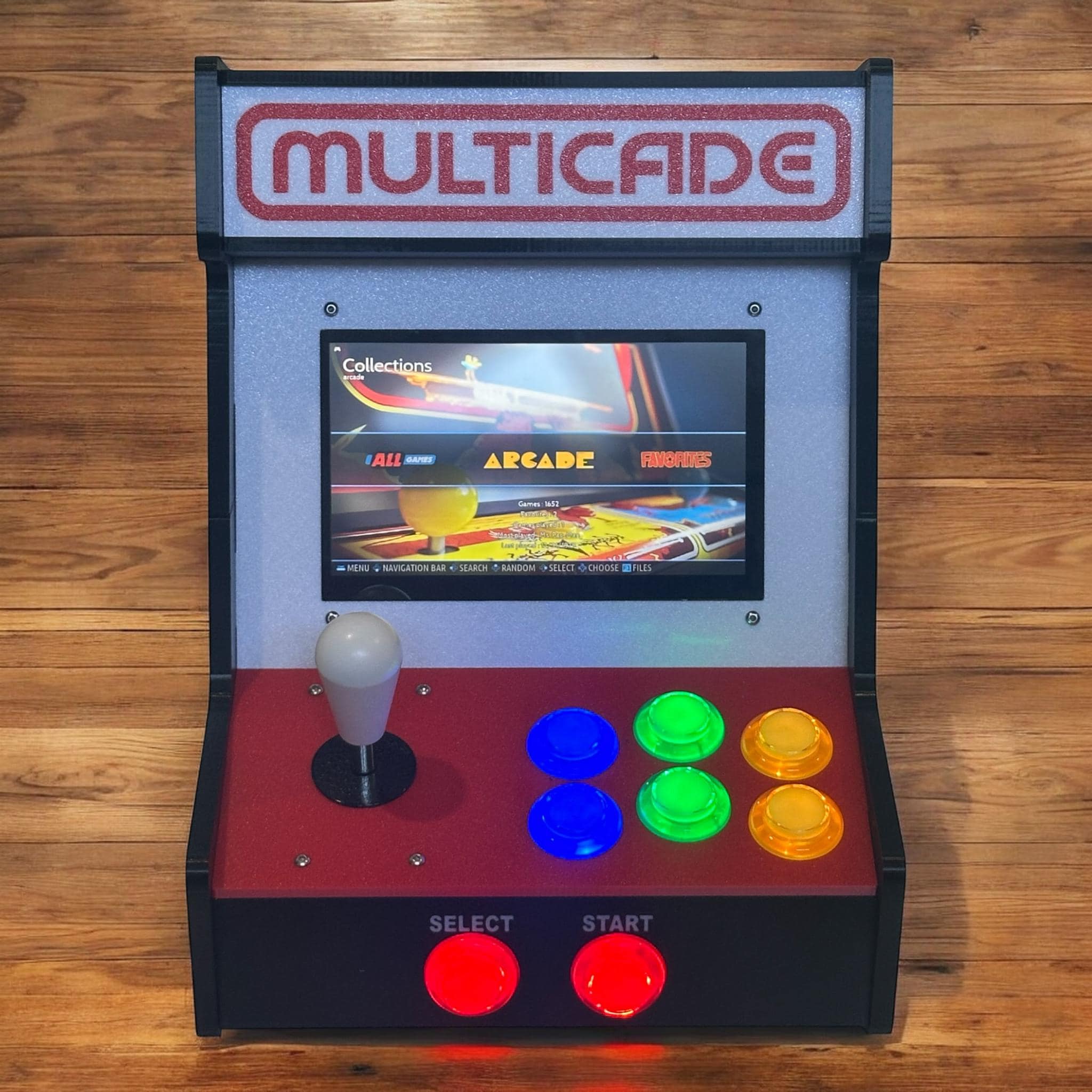 Mini Retro Bartop Arcade Cabinet Kit – Raspberry Pi Compatible – 7 ...