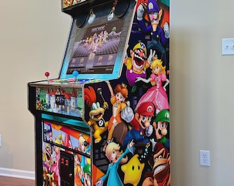 Full Size 2 Player Arcade Cabinet Kit | DIY Retro Arcade | Flat Pack CNC Cut 3/4" MDF | Raspberry Pi & Mini pc Compatible
