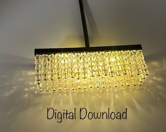1/12 Scale Rectangular Chandelier Base