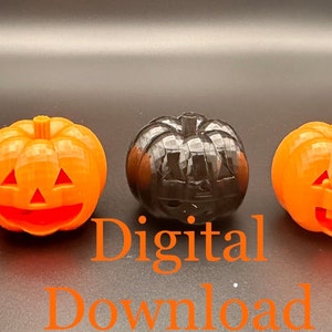 1/12 Scale pumpkin models - Digital STL File