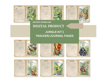 DIY Journal Tracker Kit: Printable A4 Habit, Mood & Health Pages (Digital Download)