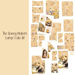 The Honey Makers Large Folio Kit Scrapbooking, Ephemera, Journal, Digital Download