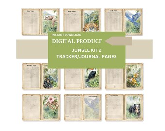 DIY Journal Tracker Kit: A4 Printable Habit, Mood & Health Pages (Digital Download)
