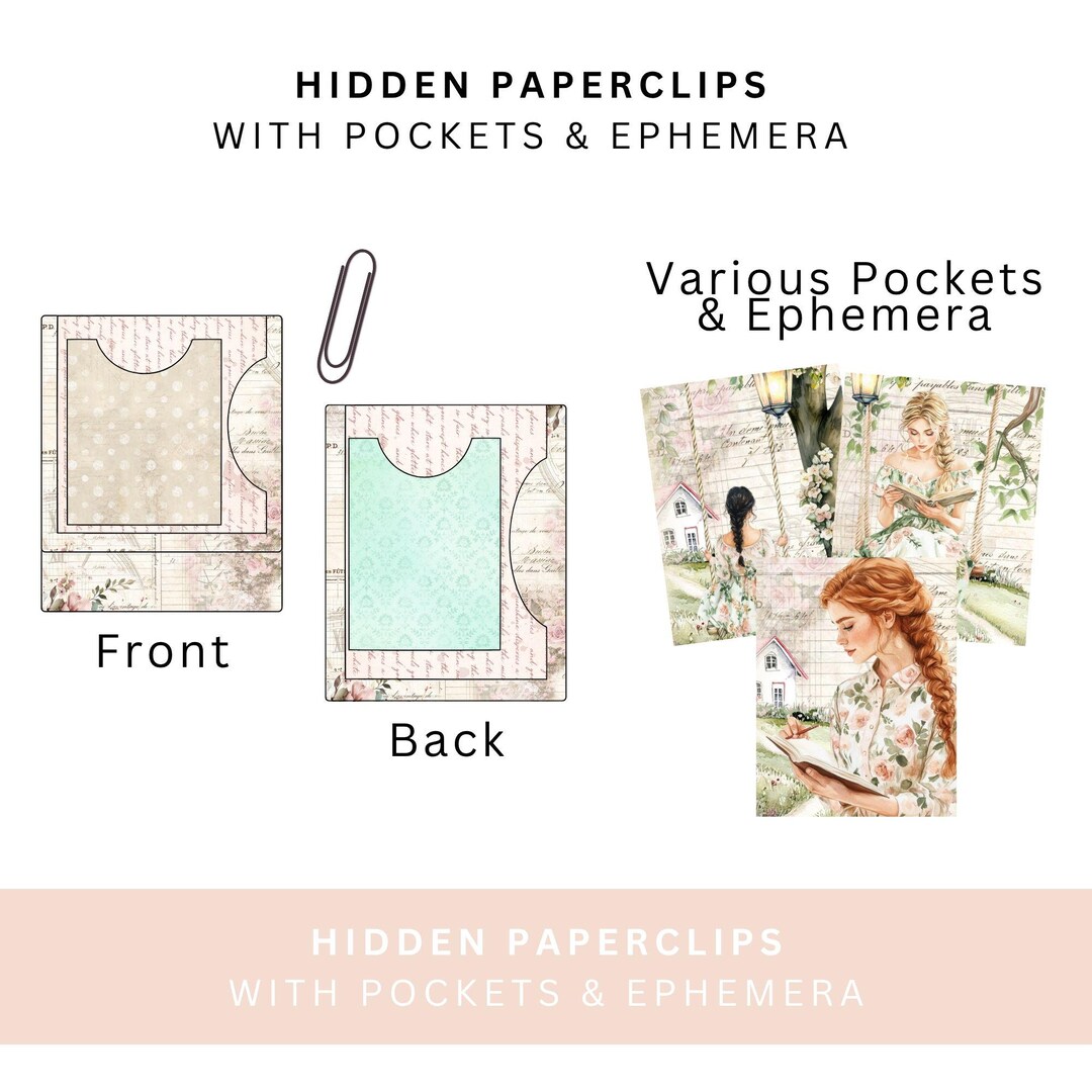 Hidden Paper Clip Kit Natures Calm Retreat Scrapbooking, Ephemera ...