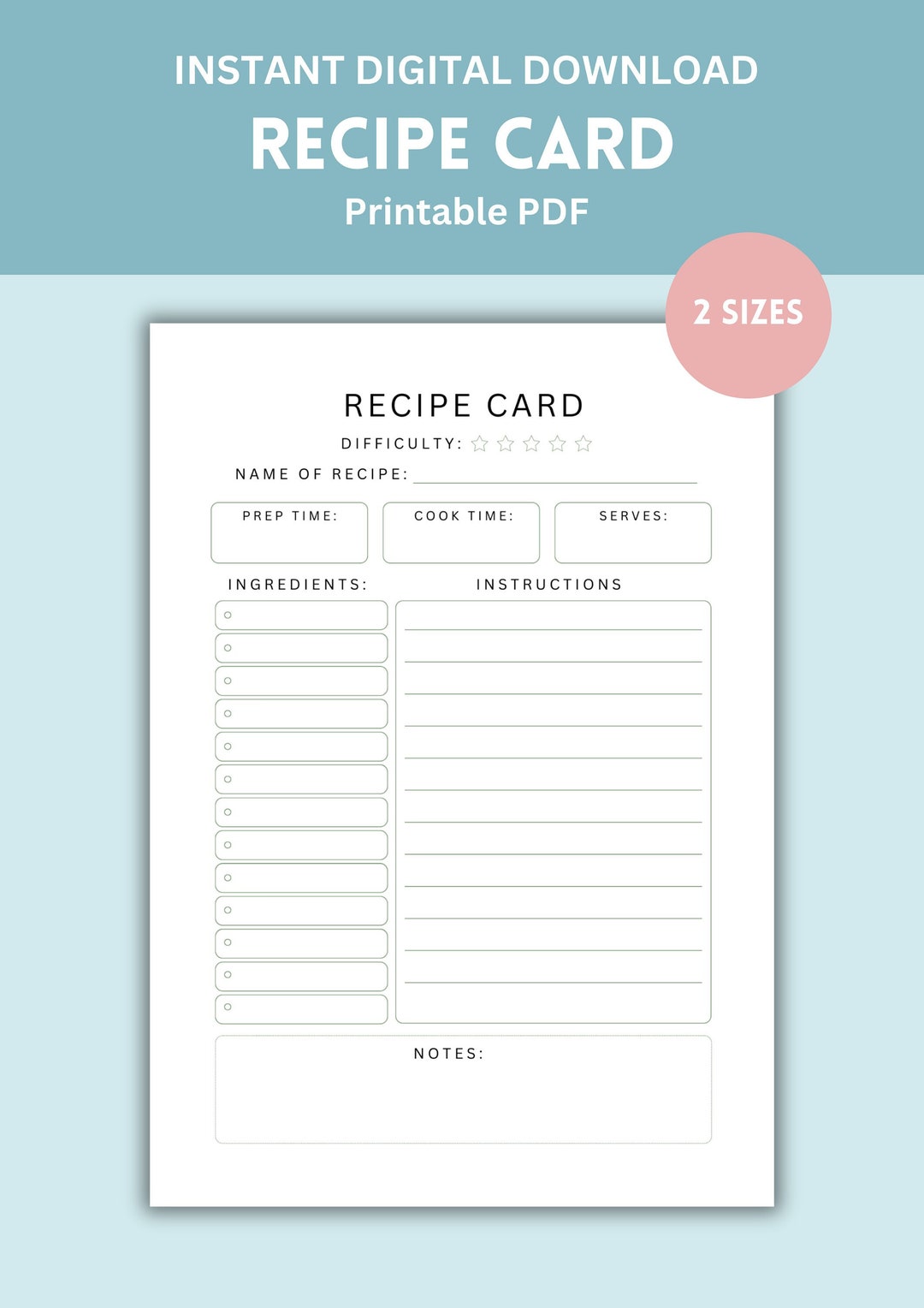 Recipe Sheet Template Printable PDF Download Blank Recipe Card Print Il 1080xN.5283805957 Mgyc