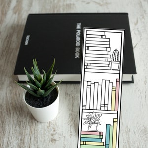 Bookshelf Reading Tracker Printable Bookmark, Instant Download PDF ...