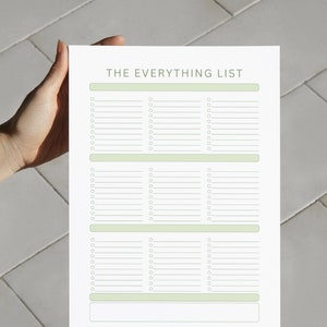 Lista de tareas imprimible en PDF, plantilla de lista de tareas, planificador de productividad, lista de tareas prioritarias, listas de tareas diarias imagen 5
