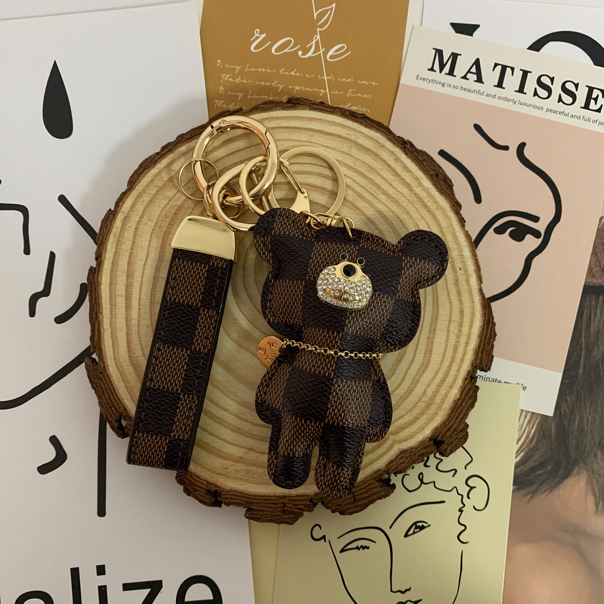 louis vuitton teddy bear keychain｜TikTok Search