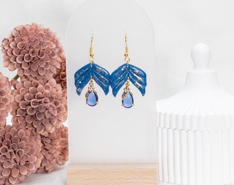 Blue Glamour Clay Earrings - Jewelry for women