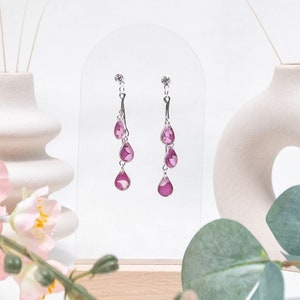 Purple Drops harsoorbellen - Sieraden voor dames