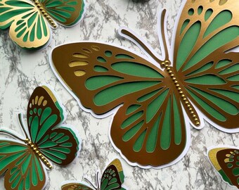 3D Cardstock Butterfly Wall Decor: Party Decorations, Nursery Decor