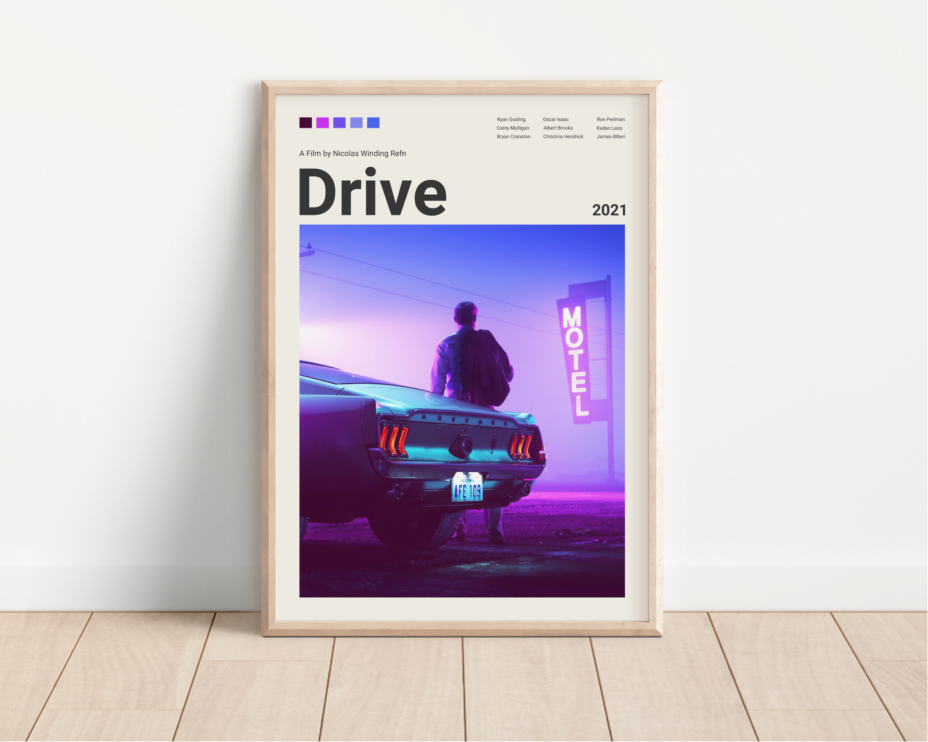 Drive Poster, Ryan Gosling Poster, Movie Print, Movie Poster, Living