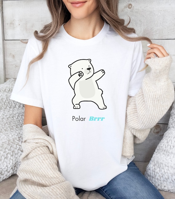 Polar Bear Shirt, PolarBRR, Cute Polar bear shirt, gift for Polar bear lovers, Cute Animal shirts, Christmas Gift, Unisex