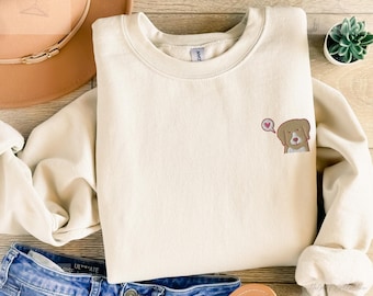 Embroidered Puppy Sweatshirt, Dog Unisex Pullover