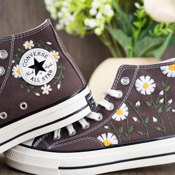 Converse Embroidery,Converse Custom,Converse Design,1970s shoe,Converse shoe,HandmadeCustomizable,Converse Chuck Taylor 1970s,gifts for her