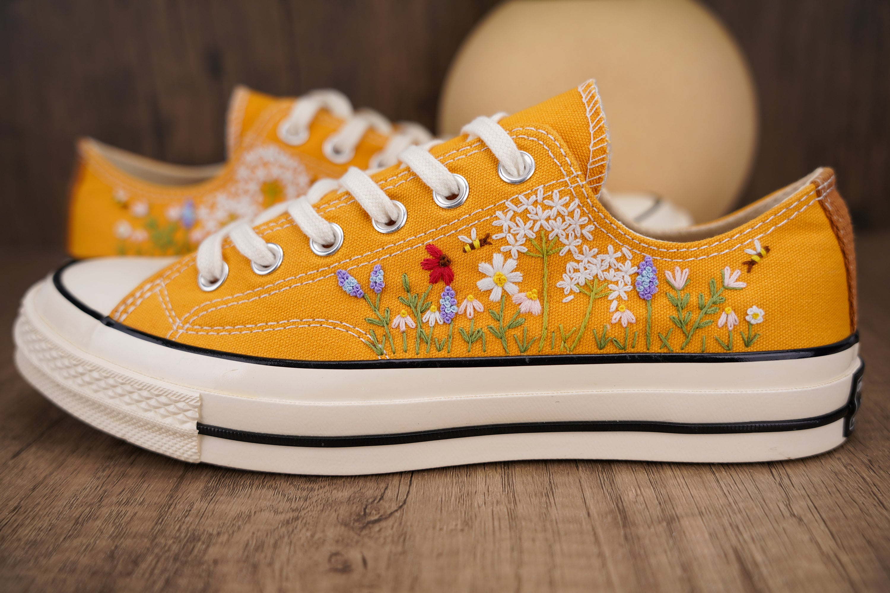 yellow high low top