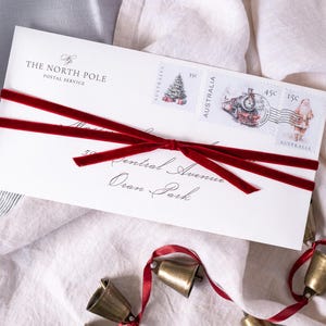 Carta de Papai Noel personalizada - Carta de Papai Noel para crianças do Serviço Postal do Pólo Norte